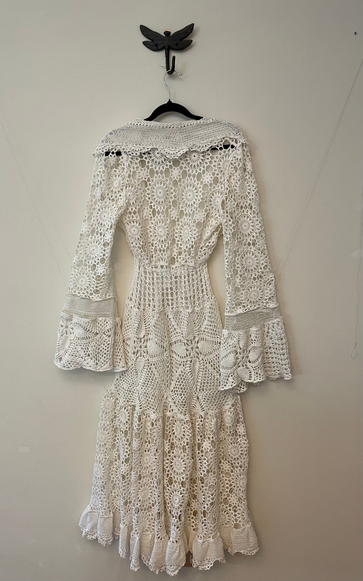 Lace and Crochet Robe Dress