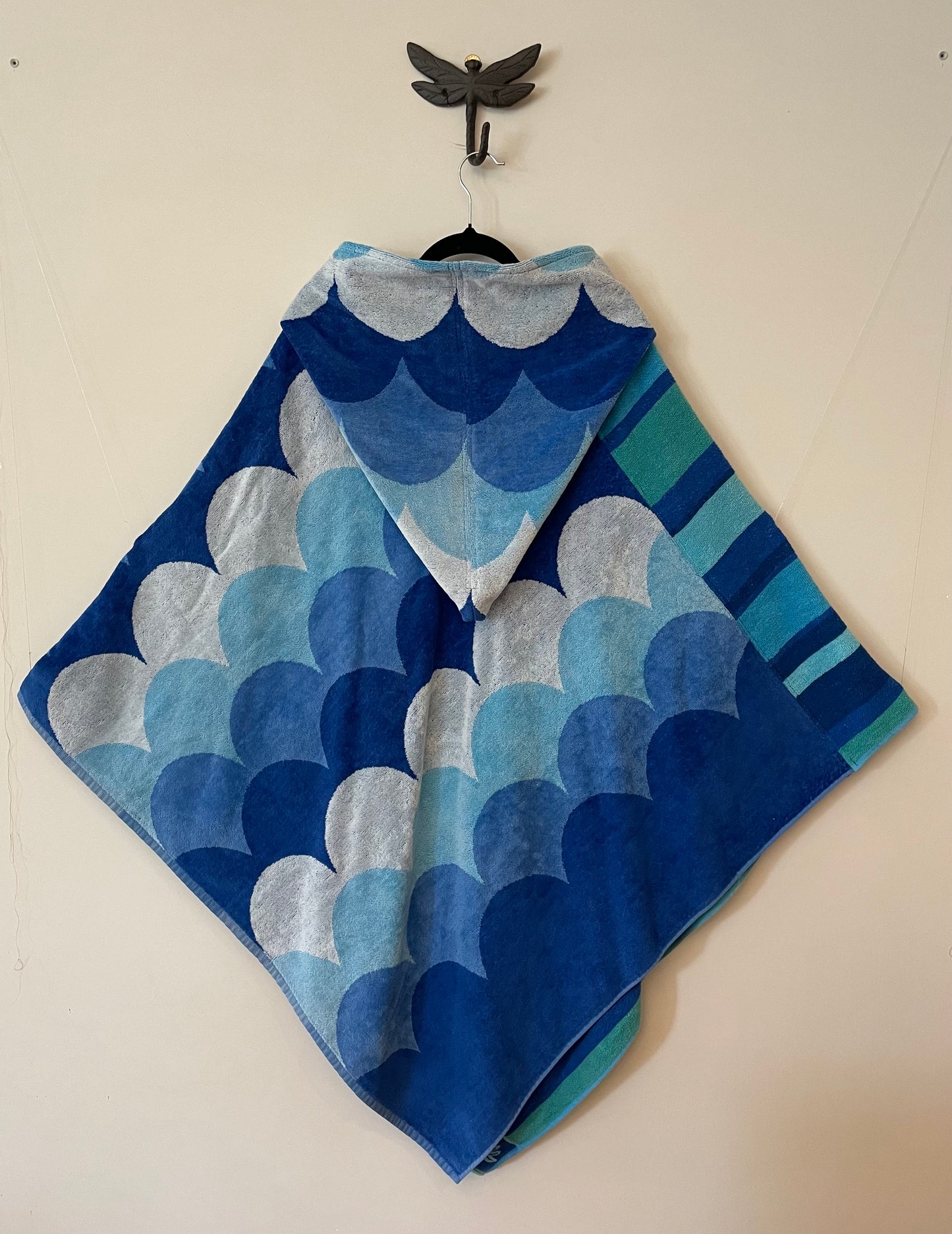 Blue Towel Poncho