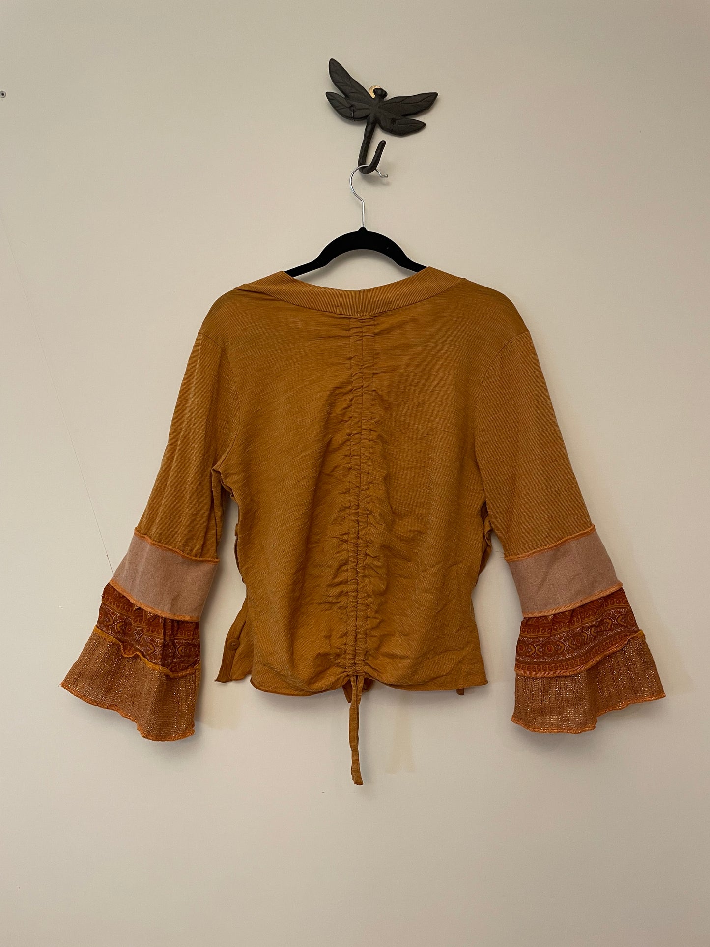 Orange Flare Tie Top