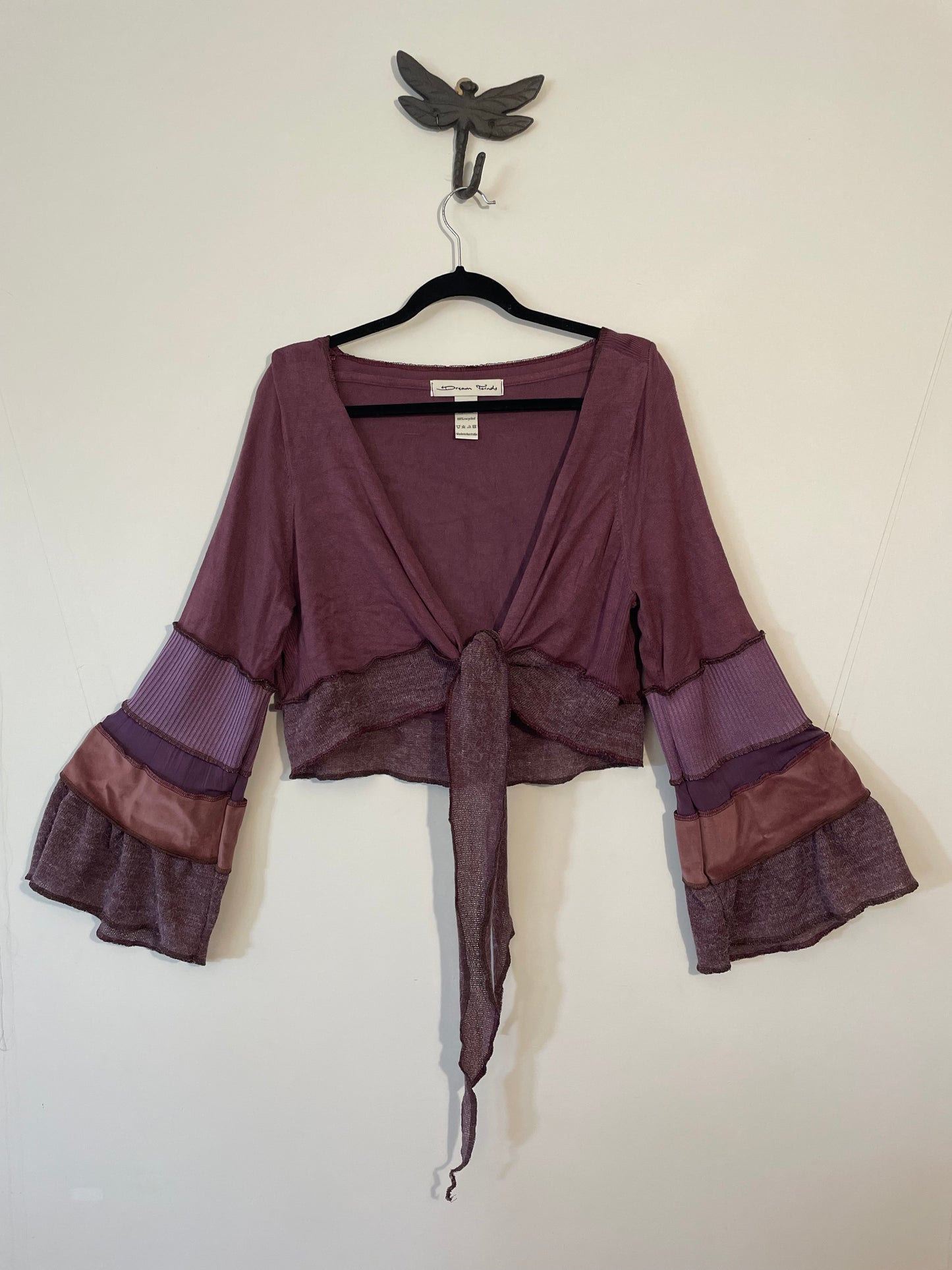 Purple Plum Flare Tie Top