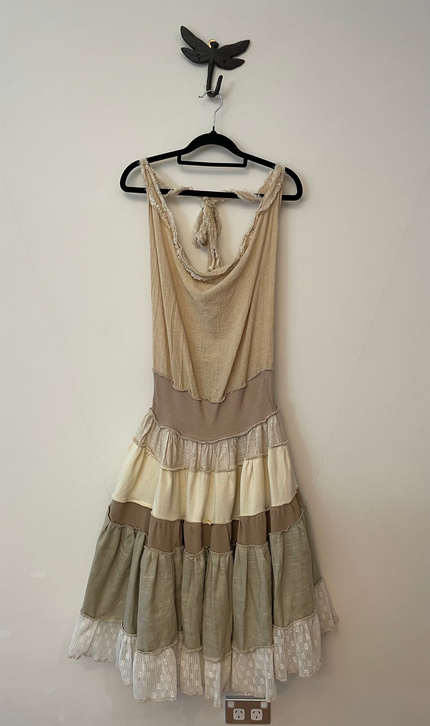 Beige Linen Dress