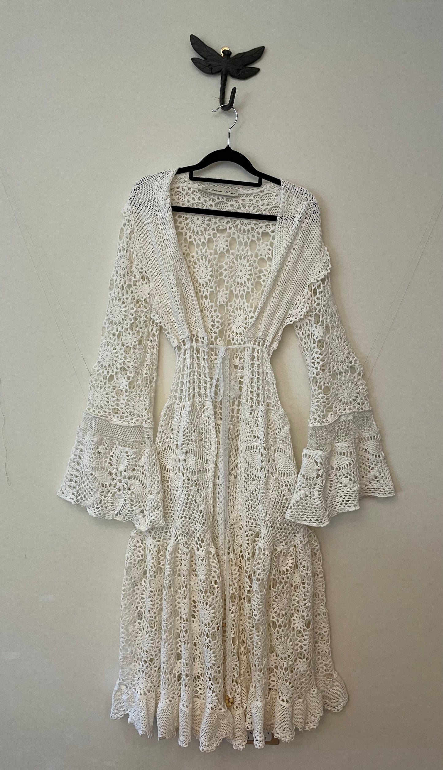 Lace and Crochet Robe Dress