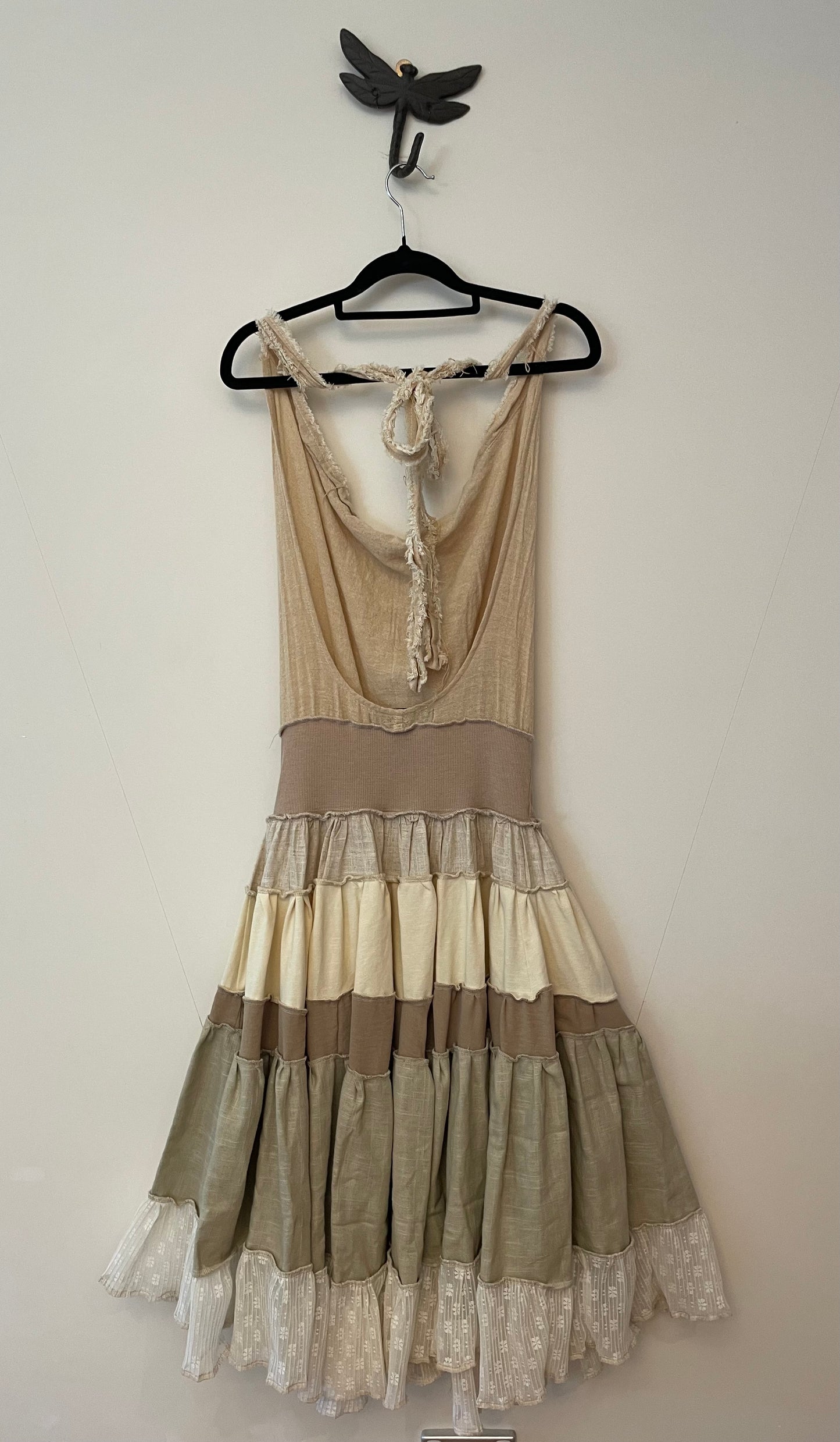 Beige Linen Dress