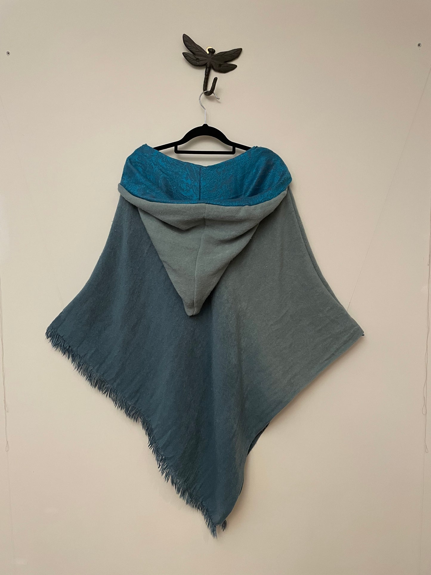Dusty Blue Poncho