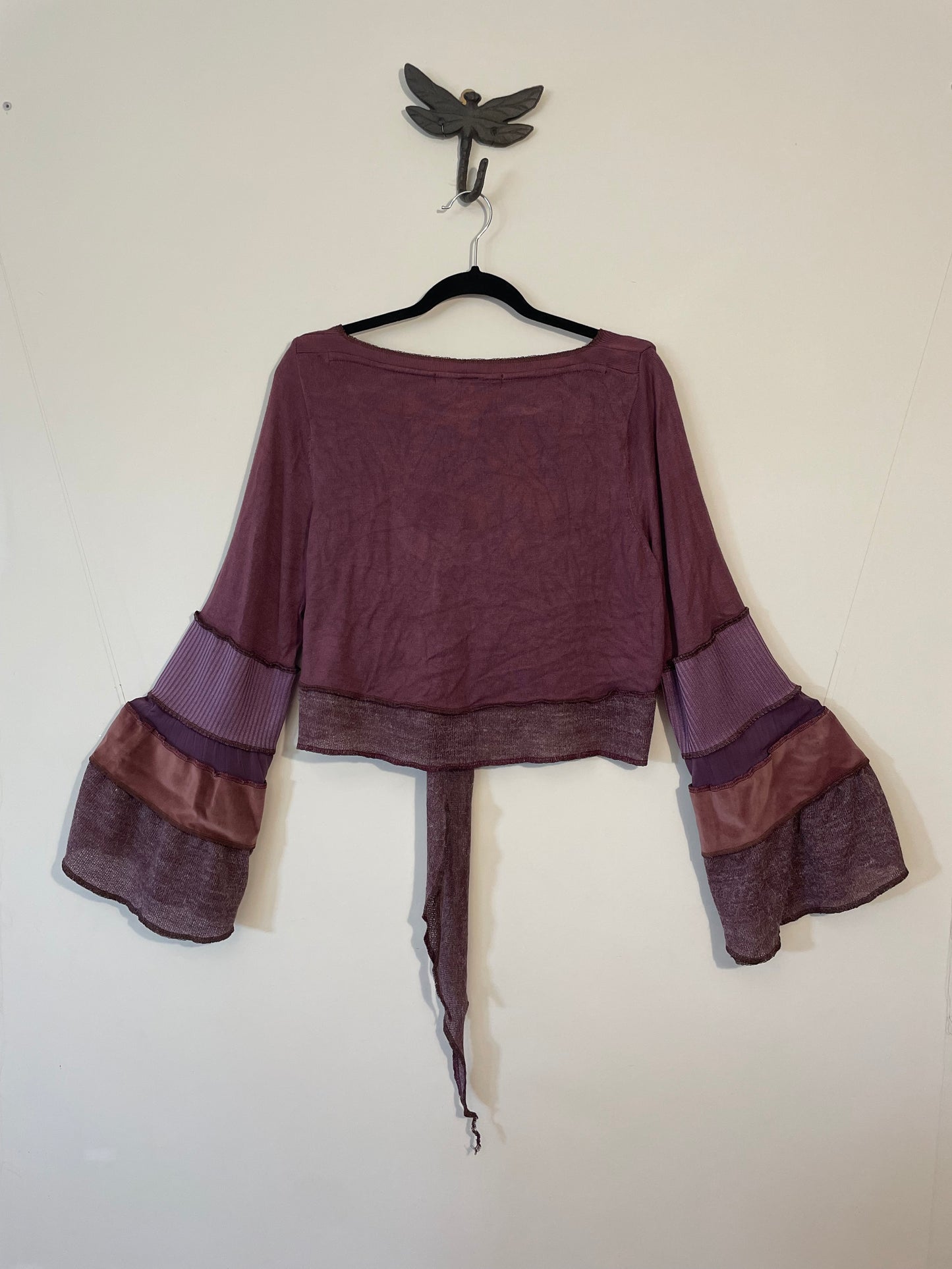 Purple Plum Flare Tie Top