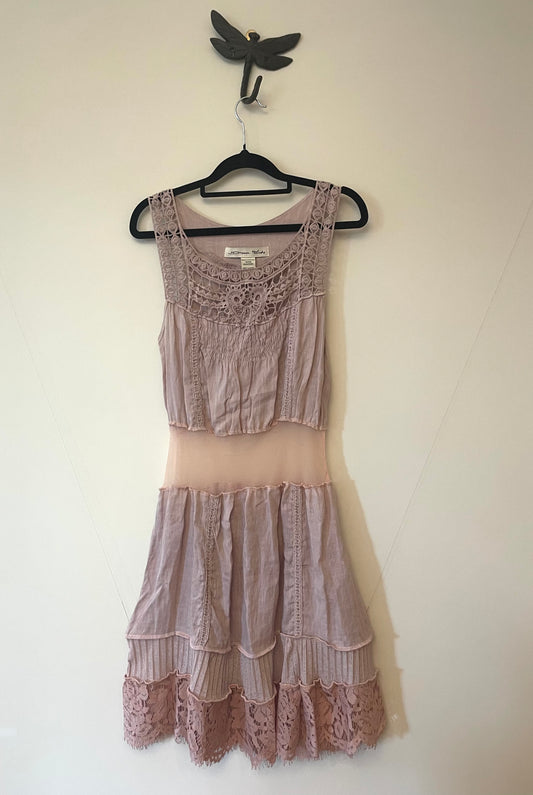 Blush Pink Lace Dress