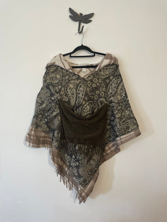 Sparkly Brown Poncho