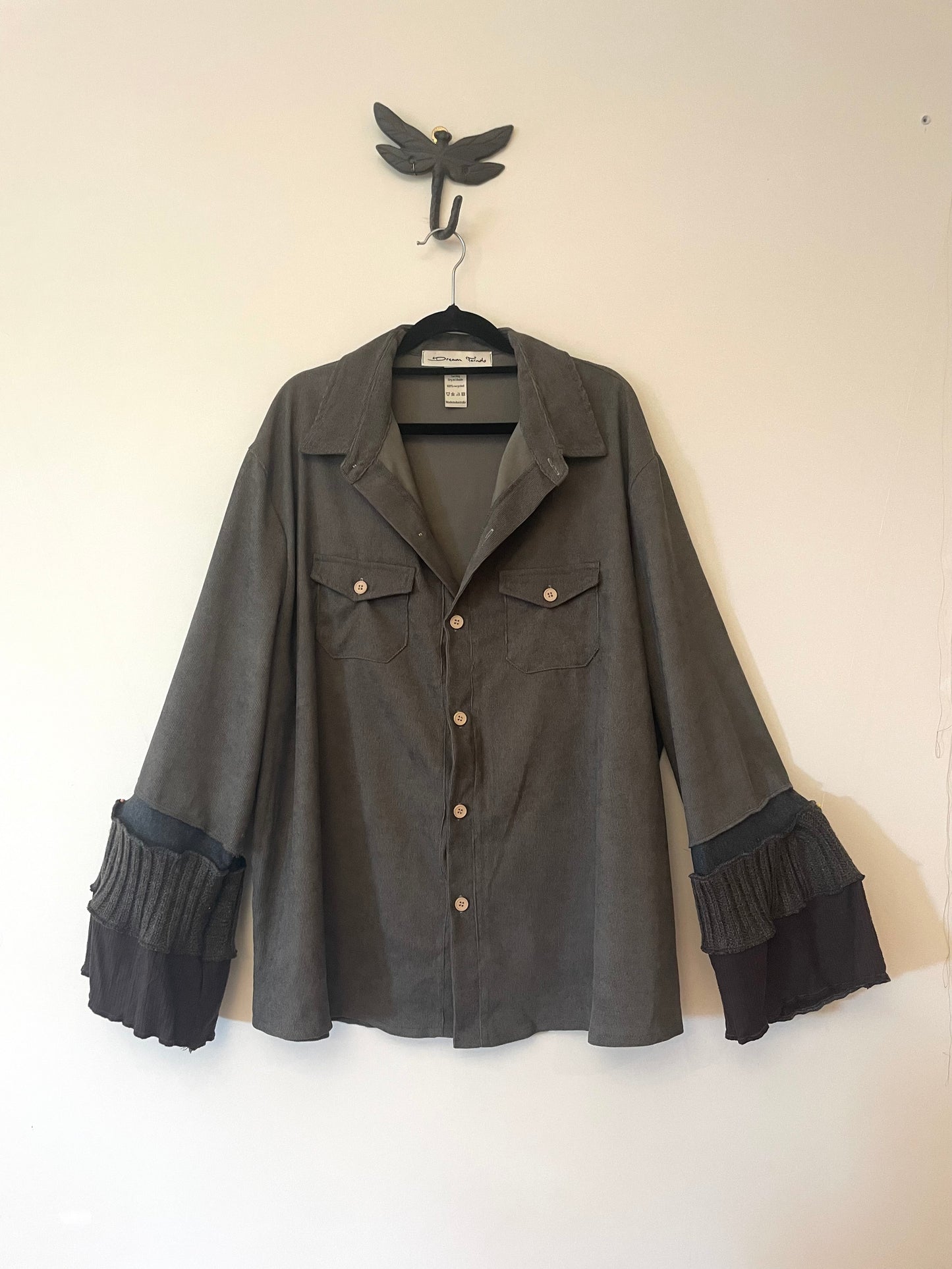 Brown Corduroy Button Up