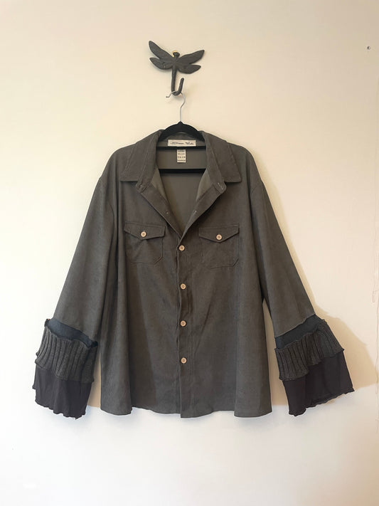 Brown Corduroy Button Up