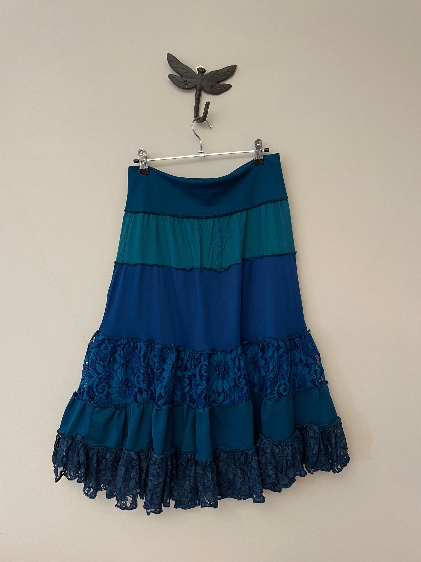 Aqua Teal Maxi Skirt