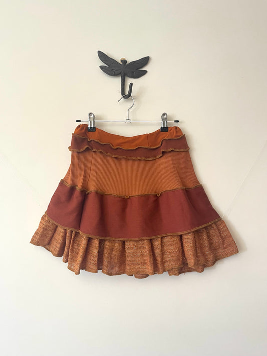Burnt Orange Mini Skirt