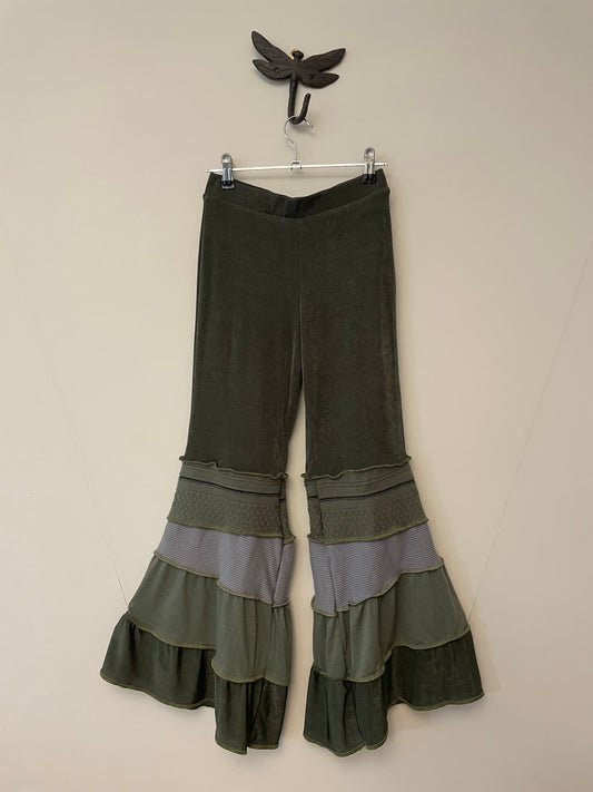 Olive Flare Pants