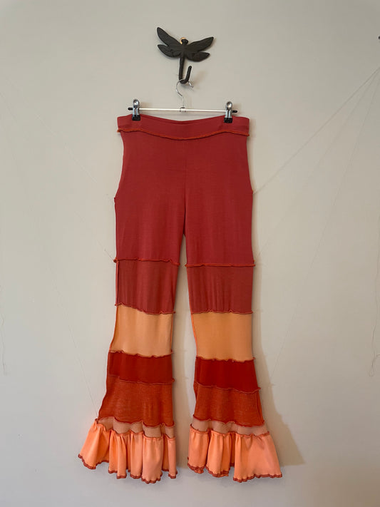 Orange Flare Pants