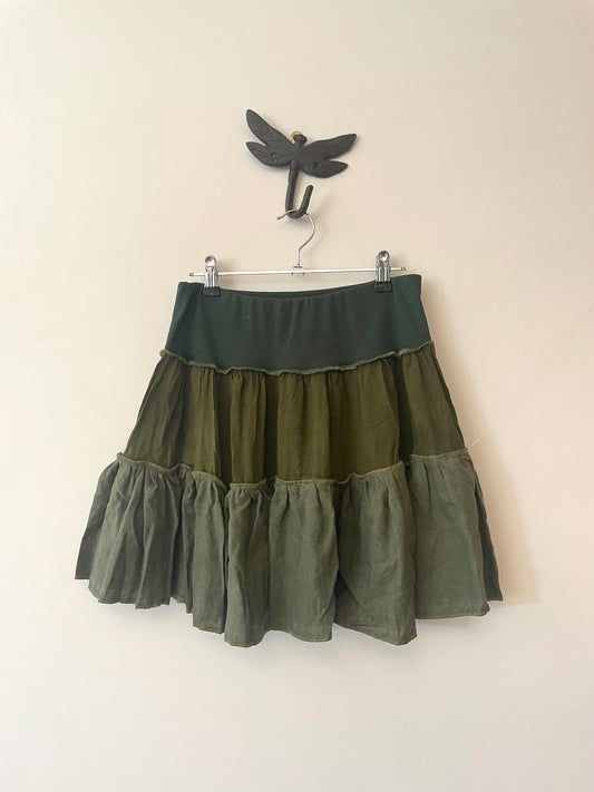 Olive Green Mini Skirt