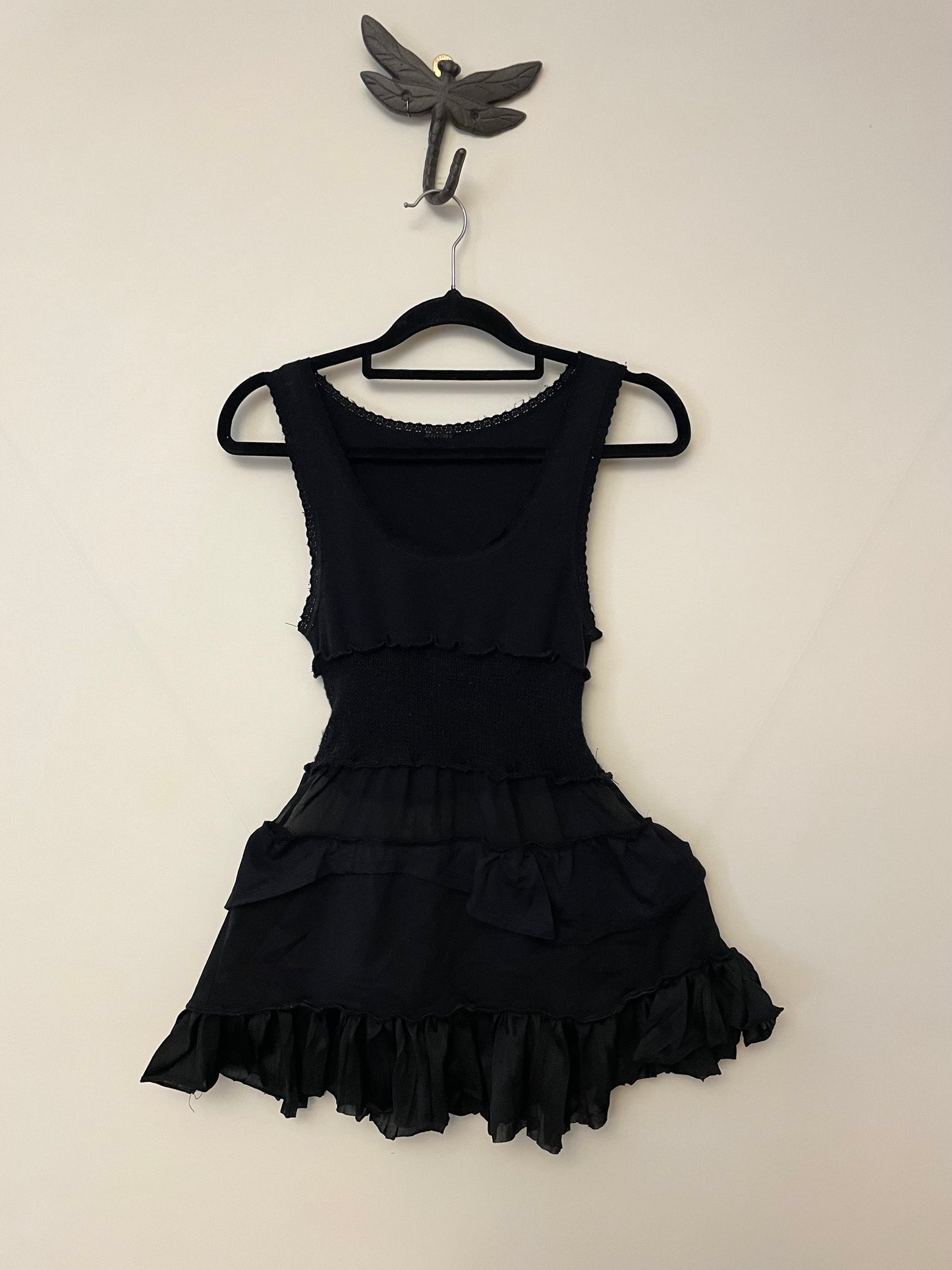 Black Sheer Mini Dress