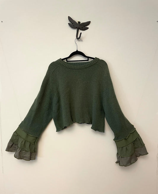 Green Wool Top