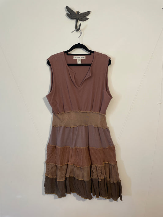 Tan Brown Mini Dress