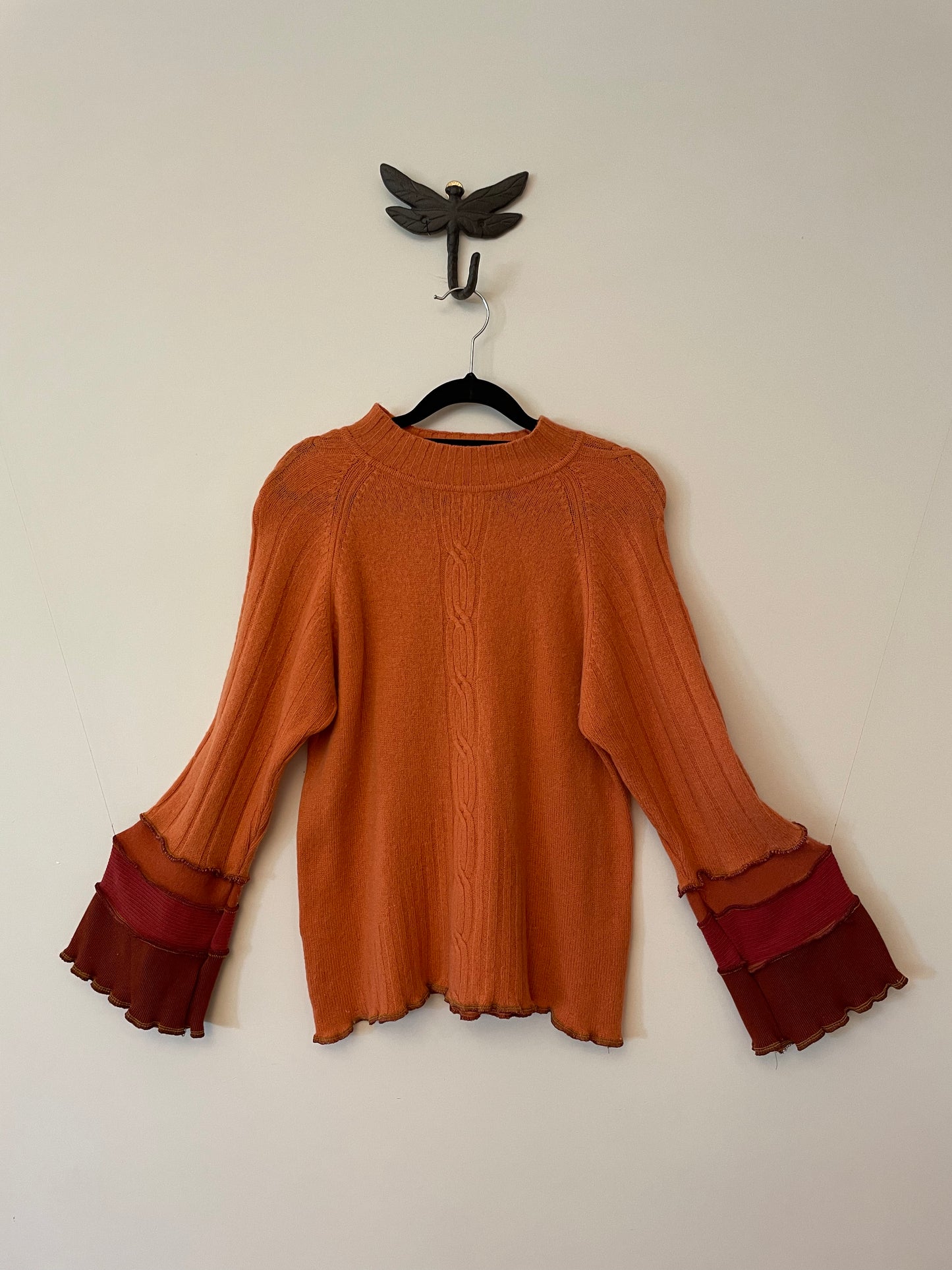 Orange Lambswool Top